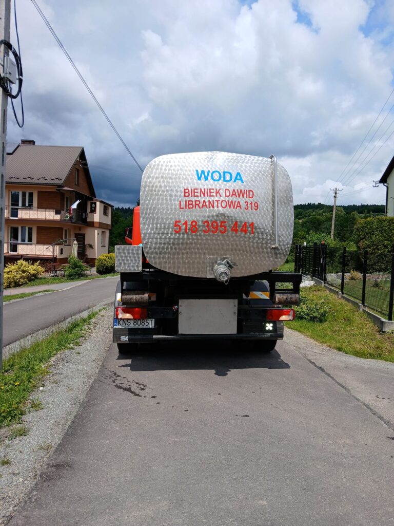 Zbiornik ze stali nierdzewnej do przewozu wody pitnej